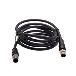 Power Cord - M12 Single Head Custom Plug - ITT Male Female Industry Aviation - Copper Core Extension