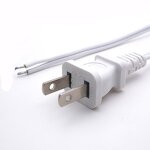Power Cord - American Standard 2-Pin Plug - 18AWG PVC Pure Copper - Computer Electrical Extension USA
