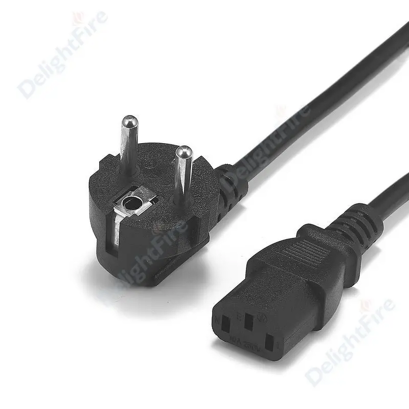 Power Cable Extension - Custom IEC C13 EU - 1.05m AC Supply - PC TV Monitor Home Appliance
