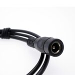 DC Cable - 5.5mm X 2.1*2.5mm 1F2M 4-1 Y Splitter - CCTV LED 5525 Copper Adapter