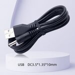 Power Cable - USB DC 1 Male Connector - 3.5x1.35x10 5.5*2.1mm CCTV 5525 LED Adapter OEM Jack