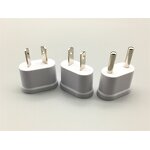 AC Power Cord - White 2-Pin IEC Male Connector - 2A Rated Current - Korean Home Converter