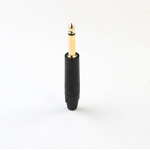 Audio Connector - 6.35mm 1/4 Gold Plug - Mono Stereo Aluminium DIY Jack - TS Microphone Female