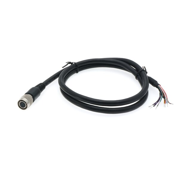 Power Cord - 10m High Flex Industrial Camera Trigger - Soft PVC 12 Core Female Hirose Hr10a-7p-12s
