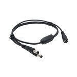 Power Adapter - ZHONGFEI DC Cord Y Splitter - 5.5x2.1/2.5mm 15A 12V - Female to Male DC Plug