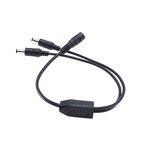 DC Cable - 5.5mm X 2.1*2.5mm 1F2M 4-1 Y Splitter - CCTV LED 5525 Copper Adapter