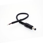 Power Cord - Custom 12V DC CCTV Jack - 5.5/5.1x2.1/2.5mm Injector Pigtail OEM Pen End CCTV