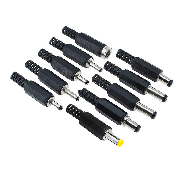 DC Connector - 5.5*2.1/2.5mm Male Jack - YX Electrical - Copper Welded Plastic Housing Tuning Fork Cable