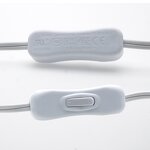 Power Cord - USA 110V AC Extension Supplies - 2-Pin Plug 18AWG Copper Cable - 303 On/Off Switch 15A