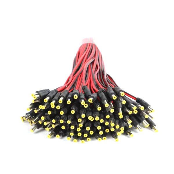 Power Cord - Custom DC 12V 2A CCTV - 5.5*2.1mm PVC LED Strip - Male to IEC Female Connector