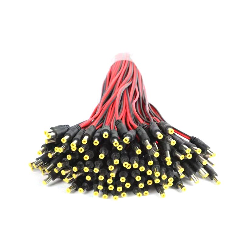 Power Cord - Custom DC 12V 2A CCTV - 5.5*2.1mm PVC LED Strip - Male to IEC Female Connector