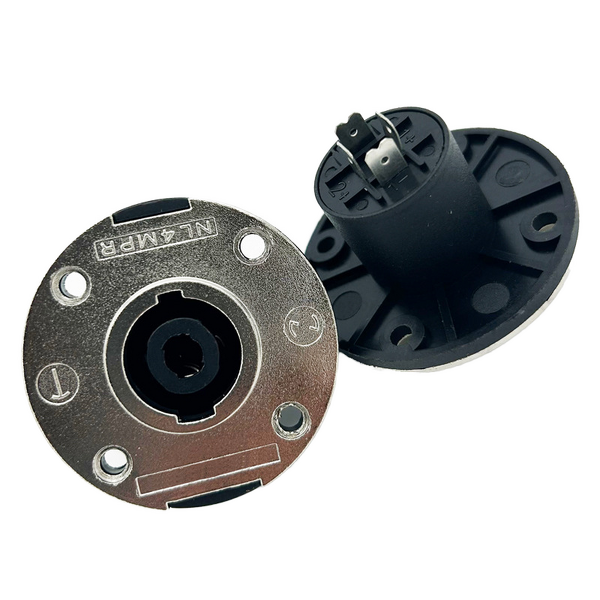 Audio Connector - Professional 4-Core Speaker Amplifier - 4-Pin XLR Plug - Metal Socket Ohm