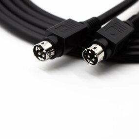 Electrical Cord - DIN Flex 4-Core PUR Spiral Connector - Copper Stranded 709 Aux Audio Box IEC Female