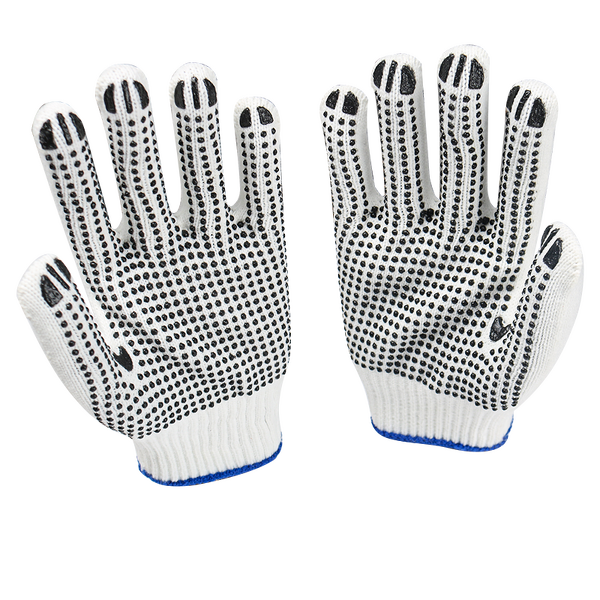 Work Gloves Manufacturer - Construction Site Outdoor PVC Dotted Thickened Cotton Thread Non-slip Wear-resistant