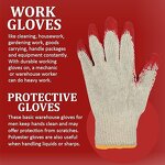 Work Gloves Manufacturer - 10 Gauge Red Rubber Wrinkles Flat Hanging Latex Soft for Handling Site