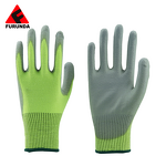 Cut Resistance Gloves Manufacturer - 13 Gauge HPPE Knitted Level 3/5 PU Palm Coated Anti-Slip Elastic Cuff