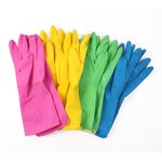 Rubber Cleaning Glove Manufacturer - Yellow 3 or 6 Pairs for Household Reuse Dishwashing for Kitchen