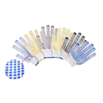 Work Gloves Manufacturer - Hot Sale FURUNDA Cotton/PVC Dotted Yellow Anti-Slip & Tear-Resistant for Factory