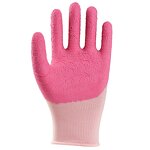 Gardening Gloves Manufacturer - Soft Work Foam Latex Palm Coated Pink for Women