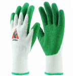 Safety Glove Manufacturer - Fluorescent Yellow Black Latex Coated Good Grip Crinkle Wrinkle Working