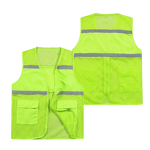 Reflective Vest Manufacturer - Sanitation Worker Safety Breathable Construction Clothing Railway Fluorescent