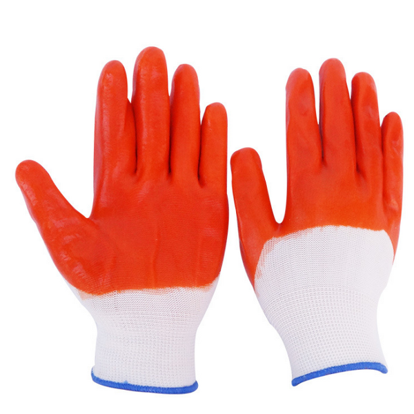 Work Gloves Manufacturer - PVC Coated Single Dipped Oil Acid Alkali Resistant Interlock Lining FURUNDA FRDP0827