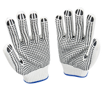 Work Gloves Manufacturer - PVC Dotted Grip for Material Handling One Side Dots 7/10 Gauge Custom Colors