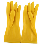 Household Gloves Manufacturer - Extra Long Latex Diamond Palm Gauntlet Cuff Waterproof Oil-resistant for Dishwashing
