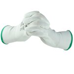 Work Gloves Manufacturer - PU Palm Coated Smooth Texture 13 Gauge Abrasion Slip Resistant Elastic Cuff for Precision Handling