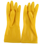Household Gloves Manufacturer - Extra Long Latex Diamond Palm Gauntlet Cuff Waterproof Oil-resistant for Dishwashing