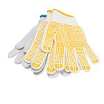 Work Gloves Manufacturer - Hot Sale Dot Plastic Dotted Yellow for Factory Work PVC Dot Line