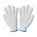 Cotton Knitted Gloves Manufacturer - High Quality Labor Durable Industrial Gardening Guantes Construction White 100%