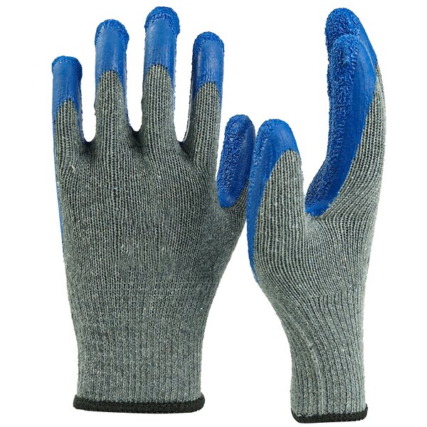 Work Gloves Manufacturer - Wholesale 13g Red Cheap Latex Wrinkle-textured Comfortable Breathable for Home & Industrial