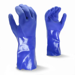Work Gloves Manufacturer - Chemical Resistant PVC Sandy Finish Grip Palm Non slip