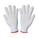 Cotton Knitted Gloves Manufacturer - High Quality Labor Durable Industrial Gardening Guantes Construction White 100%