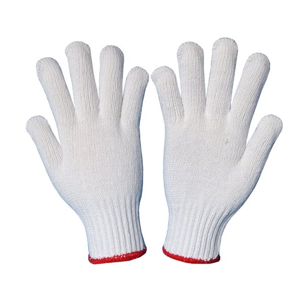 Cotton Knitted Gloves Manufacturer - High Quality Labor Durable Industrial Gardening Guantes Construction White 100%