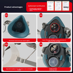 Gas Mask Manufacturer - Futureshield Model 6000 Hepa Filter 3-Layer High Filtration for Pesticide Chemical Work