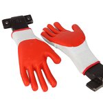Work Gloves Manufacturer - Rubber Coated Elastic Knitted Cuff Palm Coated Polycotton Slip Resistant for Unloading