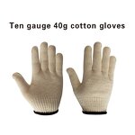 Work Gloves Manufacturer - Custom Reusable Cotton Knitted Breathable & Lightweight FURUNDA FRDC0808 24CM for Labor Safety