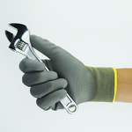 Construction Gloves Manufacturer - Hot Selling 13 Gauge Black/white/gray Polyester Pu Coated Cut Resistant Knife Hand