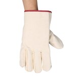 Canvas Gloves Manufacturer - Palm Leather 24-thread Mechanical Thickened Protective