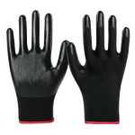 Work Gloves Manufacturer - FURUNDA FFRDN1008 13 Gauge Nitrile Coated Polyester Smooth Palm Oil/Acid/Alkali Resistant