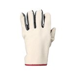 Work Gloves Manufacturer - Men's XL Anti-Slip Twill Canvas Palm Leather Nitrile Rubber Heat Resistant