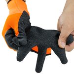 Latex coated gloves