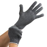 Work Gloves Manufacturer - Factory Price 7/10 Gauge Cotton Knit Gray Elastic Cuffs 23cm for Everyday General-purpose