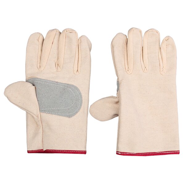 Canvas Gloves Manufacturer - Palm Leather 24-thread Mechanical Thickened Protective