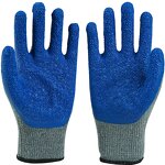 Work Gloves Manufacturer - Wholesale 13g Red Cheap Latex Wrinkle-textured Comfortable Breathable for Home & Industrial