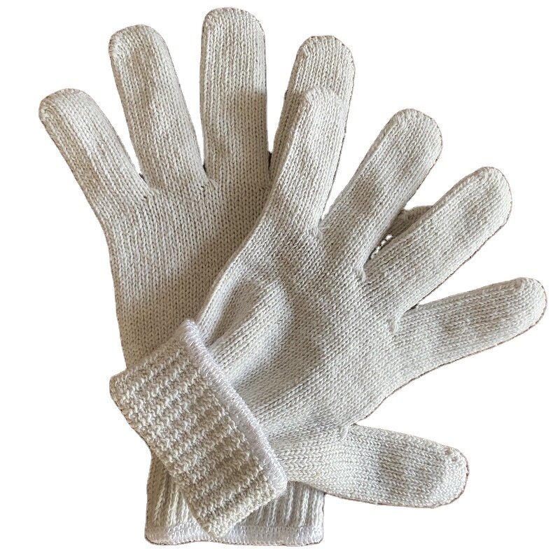 Work Gloves Manufacturer - Cotton Knitted 7/10 Gauge 70% Cotton Blend Elastic Cuff Durable 23cm for Light Duty Bulk