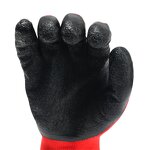 Safety Gloves Manufacturer - Polyester Lined Latex Wrinkle Coating Soft Breathable Non Slip for Men
