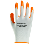 Work Gloves Manufacturer - 13gauge Yellow Polyester with Nitrile Coating Lined with Cotton Double